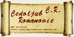 Čedoljub Romanović vizit kartica